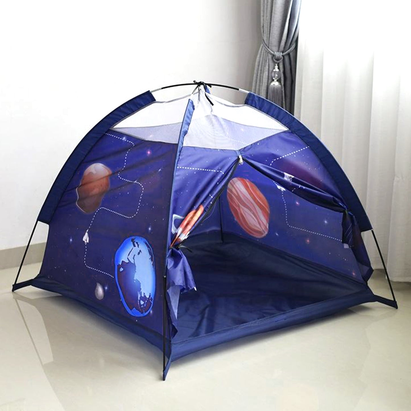 Space Play Tent for Kids,Indoor & Outdoor Large Kids Play Tent for Imaginative Games Gift for Children 3-8 Years Old
