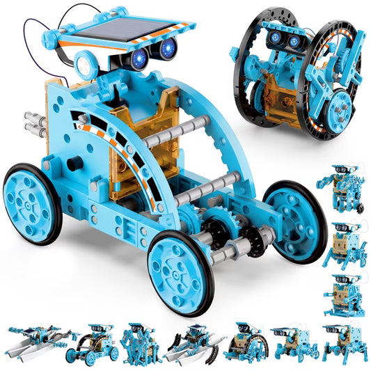 12-in-1 Solar Robot Kit, STEM Toys for Boys Age 8-11 Years, DIY Solar Powered Robotics Set, Educational Engineering Building Science Toy Gift for Kids Boys & Girls.