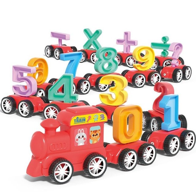 31PCS Toddlers Magnetic Digital Train Toys, Mini Train Cars Montessori Educational Toys, Birthday Christmas Gift for Toddler Boys and Girls Ages 1 2 3 4 5 Years Old.