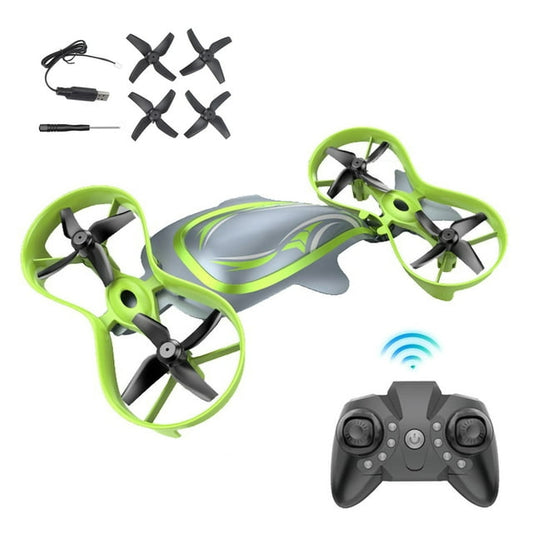 Mini Drones for Kids Beginners Adults, 3 in 1 Remote Control Drones, 360 Degrees Flip, Christma Birthday Toy Gift for Kids 6-12 Years - Green