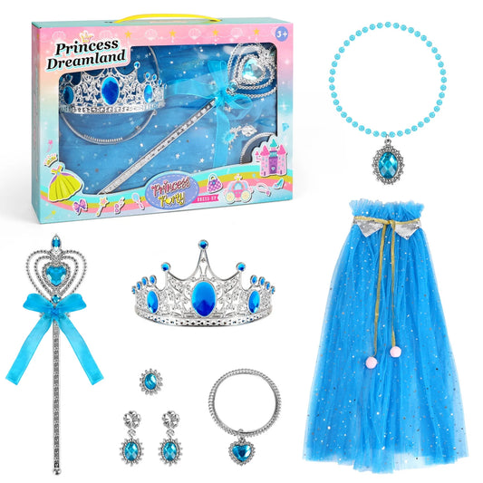 Pretend Play Princess Toys for Girls Ages 3 4 5 6+ Years, Birthday Christmas Dress Up Gift for Little Girls 3-6 Years.