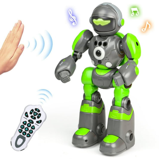 HopeRock RC Robot Toys for Kids, Gesture & Sensing Programmable Remote Control Smart Robot, Birthday Gift for Boys Girls Age 3 4 5 6 7 8+ Year Old(Green)
