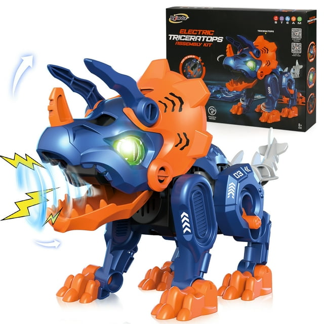 STEM Dinosaur Toys for Kids,DIY Building Triceratops Dinosaurs Toys Educational Science Kits Gift for 8-12 Year Old Boys Girls