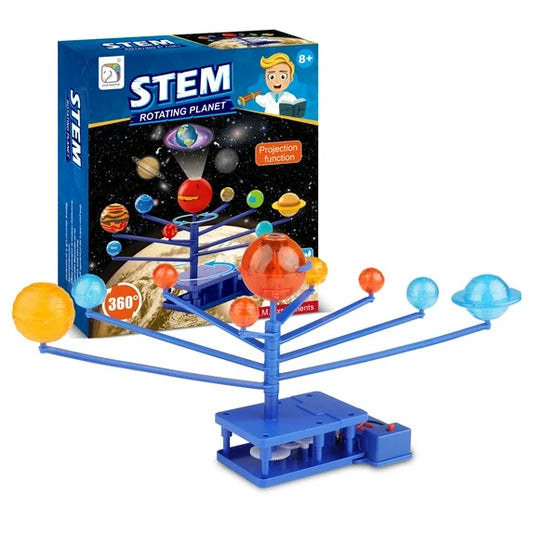 STEM Educational Toy Rotating Planets for Kids Solar System Planet Toy,Space Science Kits Toys for Kids 5-10 Years Old.