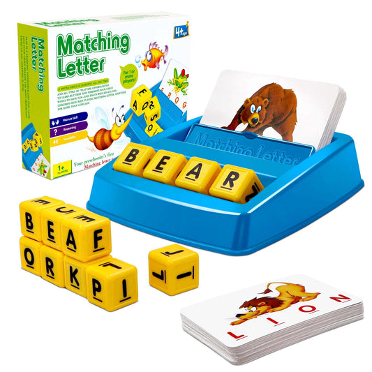 Matching Letter Learning Games for Kids, Preschool Educational 60 Words Spelling Toys for Toddler Ages 3+