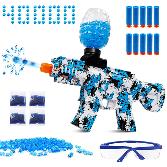 Gel Ball Blaster,Water Bead Blasters with 40000 Water Beads Outdoor Games Toys for Activities Team Game for Adults and Kids Ages 12+