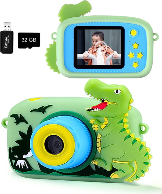 Kids Camera for 3-8 Years Old Toddlers Childrens Boys Girls Christmas Birthday Gifts Selfie Digital Toy Camera with 32GB SD Card