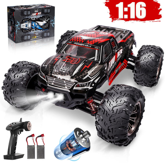RC Cars Remote Control Car for Boys, 2.4 GHZ High Speed Racing Car, 1:16 RC Trucks 4x4 Offroad with Headlights Gift for Kids Adults