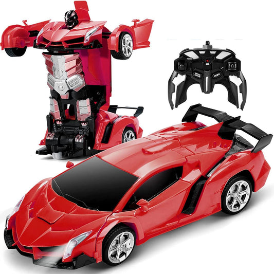 Remote Control Car,Transform Robot RC Cars for Kids 2.4Ghz 1:18 Rechargeable 360¡ãRotating Stunt Race Car Toys for Kids Boys