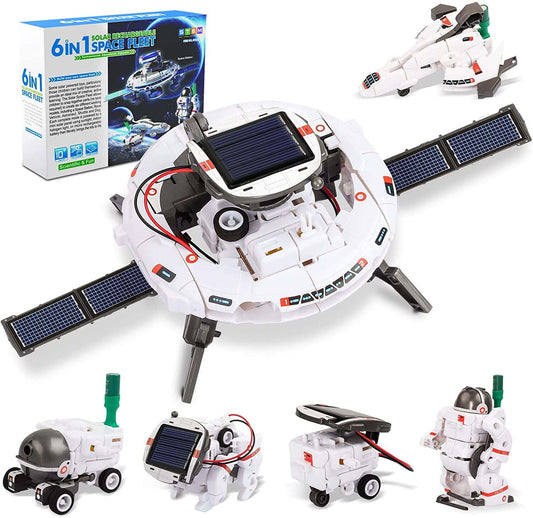 STEM Toys 6-in-1 Space Solar Robot Kit,Educatoinal Learning Science Building Toys Gift for Kids Age 8 and Up