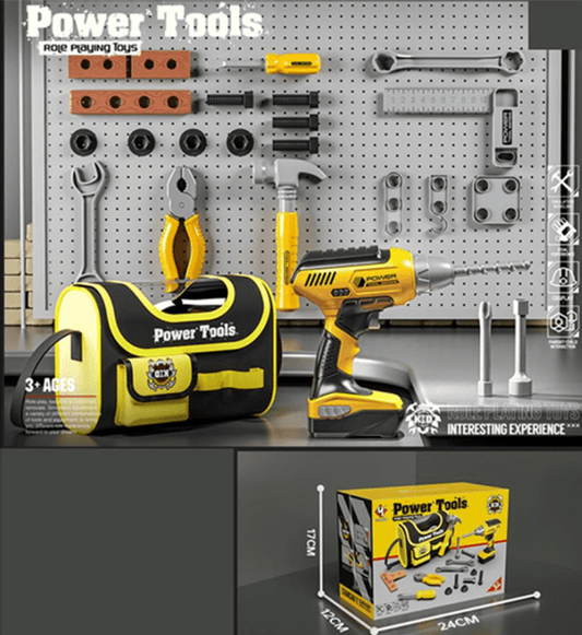 Kids Tool Box Set - 16 PCS Pretend Play Tool Toys for Toddler