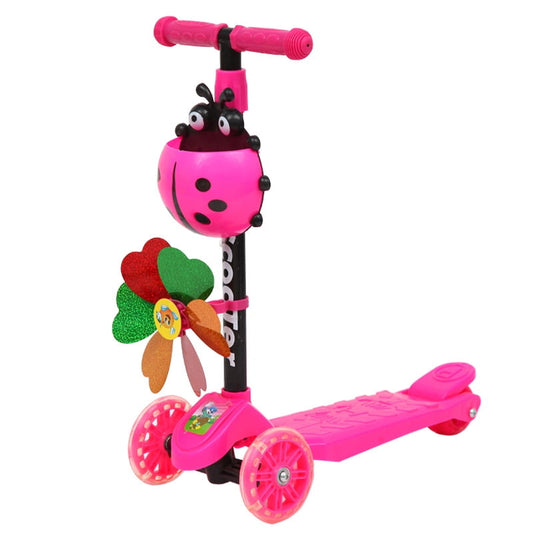 Scooter for Kids with 3 Light Up Wheels and Adjustable Height for 2-7 Years Old Ages Girls and Boys Toddlers & Children, Lean to Steer, 3-wheeled Scooters