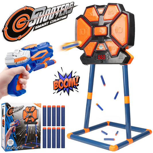 Shooting Target for Kids, Automatic Target Board with 4 Modes Fun Shooting Games, Improve Concentration and Reaction Time, Perfect Gift for Kids