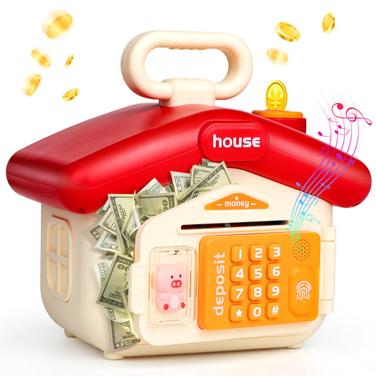 Piggy Bank for Girls Boys Large Electronic Money Coin Banks with Password Protection, Great Birthday Gift for Kids 3-8 Years Old