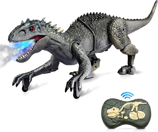 Remote Control Dinosaur Toys for Kids,Walking & Roaring Simulation Indominus Rex Dinosaur Toys for Boys Girls 3-12 Years