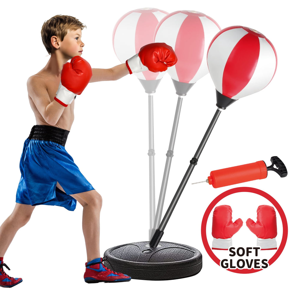 Punching Bag for Kids, Boxing Bag Toy with Boxing Gloves & Adjustable ...