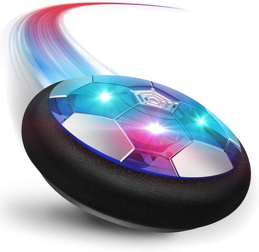 Hover Soccer Ball Toys, Rechargeable Air Soccer Indoor Floating Soccer Ball with LED Light Birthday Christmas Gifts for 3-8Years Old Kids Boys